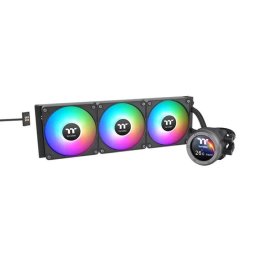 Cooler procesor Thermaltake TH420 V2 Ultra EX ARGB, racire cu lichid, 3 ventilatoare, 140 mm, compatibil AMD/Intel, Negru