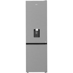 Combina frigorifica Beko B3RCNA404HDXB, Capacitate 355 l, No Frost, Clasa E, HarvestFresh, Dispenser apa, AeroFlow, H 203.5 cm, Argintiu
