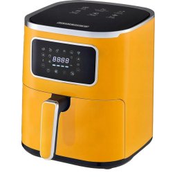 Friteuza cu aer cald, Heinrich's, Metal, Display, 1450 W, 5 L, 200 grade, Galben