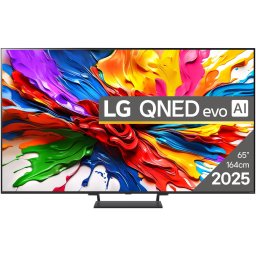 Televizor LG QNED evo MiniLED 65QNED93A6A, 164 cm, Smart, 4K Ultra HD, 100 Hz, Clasa G (Model 2025), Albastru inchis