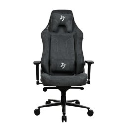 Scaun Gaming Arozzi Vernazza XL SoftFabric, Tetiera, Ajustabil, max. 170kg, Gri inchis