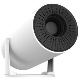 Proiector Kiano Relax, designul unic, pivotant, 140 lm, 1280 x 800 pixeli, Bluetooth 5, Airplay, Transmitere TV, DLNA , Android 11, Alb