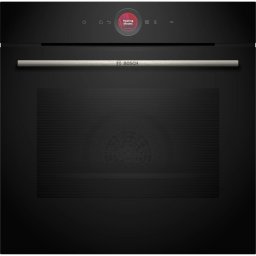 Cuptor incorporabil Bosch Seria 8 HBG732BB1, 71 l, Grill, Autocuratare EcoClean Direct, Touch control, 11 functii incalzire, Termometru carne, AirFry, SoftClose, Home Connect, 3D Hotair, Clasa A+, Negru