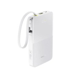 Acumulator extern Baseus EnerFill FC51 Bipow2 Pro, Digital Display, 10.000 mAh, 22.5W, USB-C, USB-A, Alb