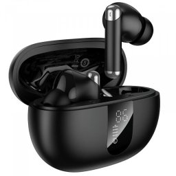Casti True Wireless HOCO EQ26, Bluetooth, ANC, Negru