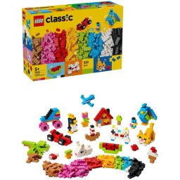 Set de constructie LEGO® Classic Caramizi creative in culori 11045, Jucarii pentru Copii de 5+ ani, Jucarii pentru Baieti si Fete, Jocuri Educative, 820 piese