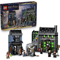 Set de constructie LEGO® Harry Potter™ Magazinele de vrajitorii de pe Aleea Nocturn 76471, Jucarii pentru Copii, Jucarii pentru Baieti si Fete, Idee de Cadou pentru Copii, 788 piese