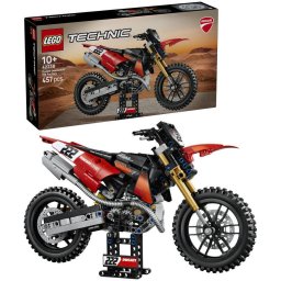 Set de constructie LEGO® Technic Motocicleta Ducati Desmo450 MX, versiunea de uzina 42238, Jucarii pentru Copii, Jucarii pentru Baieti si Fete, Idee de Cadou pentru Copii, 457 piese