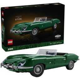 Set de constructie pentru adulti Masina sport clasica LEGO® Icons Jaguar E-Type 11381, Decoratiune pentru Living, Idee de Cadou pentru Barbati si Femei Pasionati de Jocuri cu Masini, 1673 piese