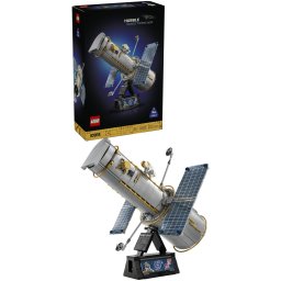 Set de constructie pentru adulti LEGO® Icons Telescopul spatial Hubble 11382, Decoratiune pentru Living, Idee de Cadou pentru Barbati si Femei Pasionati de Jocuri de Constructie, 1252 piese