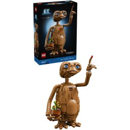 Set de constructie pentru adulti LEGO® Ideas E.T. the Extra-Terrestrial 21370, Decoratiune pentru Living, Idee de Cadou pentru Barbati si Femei Pasionati de Jocuri de Constructie, 1226 piese