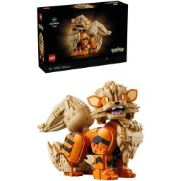 Set de constructie pentru adulti LEGO® Pokémon™ Arcanine 72160, Decoratiune pentru Living, Idee de Cadou pentru Barbati si Femei Pasionati de Jocuri de Constructie, 1190 piese