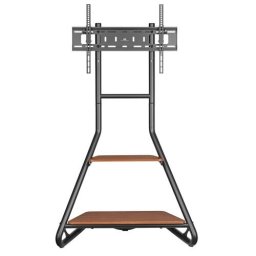 Stand TV Maclean MC-455, de podea, reglabil, compatibil 37-75 inch, greutate suportata 40 kg, Negru