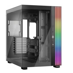 Carcasa PC Be quiet! Light Base 600 DX, MiddleTower, Fara sursa, ARGB, 8 ventilatoare compatibile, Negru