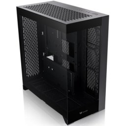 Carcasa PC Thermaltake CTE E600 MX, Middle Tower, Sticla temperata, Fara sursa, 14 ventilatoare compatibile, Negru