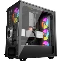 Carcasa PC Be quiet! Pure Base 501 LX, Middle Tower, Sticla temperata, Fara sursa, 6 ventilatoare compatibile, 4 incluse, Negru