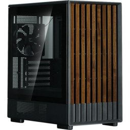 Carcasa PC Zalman P10 NAMU, mATX, Mini Tower, Sticla temperata, Fara sursa, 9 ventilatoare compatibile, 3 incluse, Negru