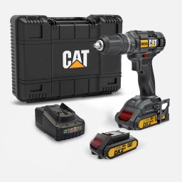 Masina de gaurit si insurubat cu percutie CAT DX155.1, 18V, 2 acumulatori de 2Ah + incarcator, cutie plastic, dimensiune maxima 13mm, 50Nm, 0-400/0-1600RPM, iluminare LED