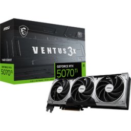 Placa Video MSI GeForce RTX 5070 TI 16G VENTUS 3X OC 256-bit GDDR7 Negru