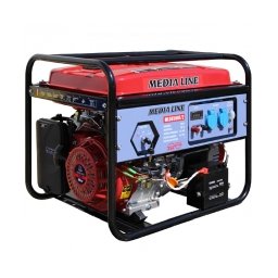 Media Line - MLG 6500E/2 - Generator de uz general, 6 kW, Media Line, -, 15 CP, 25 l, pornire electrica, monofazat