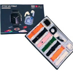 UB Set Cadou Smartwatch ZT22 Ultra2 cu 7 Bratari incarcator Wireless si Casti Bluetooth