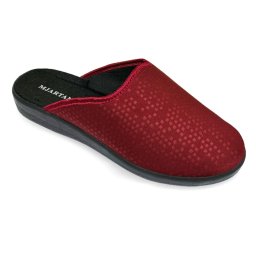 Saboti de casa, confort, dama, Mjartan 607-S166 bordo