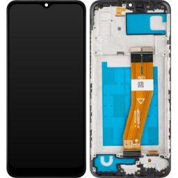 Piese si componente Display cu Touchscreen MP compatibil cu Samsung Galaxy A03 A035, cu Rama, Versiune F, Negru