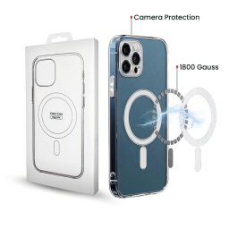 Husa Husa MagSafe pentru Apple iPhone 16, OEM, Clear with Camera Protection, Transparenta