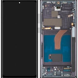 Piese si componente Display cu Touchscreen MP compatibil cu Samsung Galaxy S22 Ultra 5G S908, cu Rama, Versiune OLED, Negru, Swap