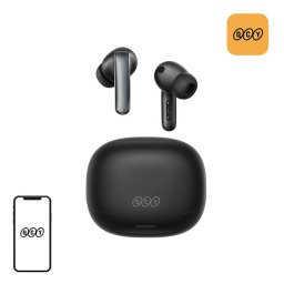 Căști Wireless TWS QCY earbuds Melobuds N65, ANC adaptiv 60dB, Autonomie 50 ore (ANC oprit) / 26 ore (ANC pornit) – Negru