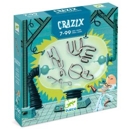 Joc de logica Crazix 6 jocuri metalice, Djeco