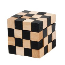 Joc logic IQ 3D Puzzle negru&natural Anaconda , Fridolin