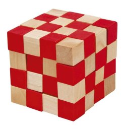 Joc logic IQ 3D Puzzle rosu&natural Anaconda, Fridolin