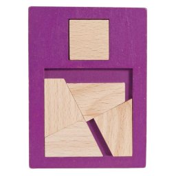 Joc logic IQ puzzle din lemn Extra piesa-1, Fridolin