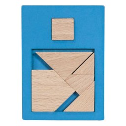 Joc logic IQ puzzle din lemn Extra piesa-2, Fridolin