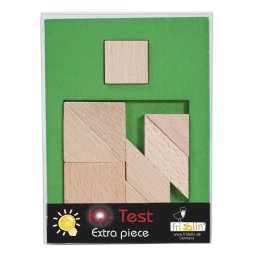 Joc logic IQ puzzle din lemn Extra piesa-3, Fridolin