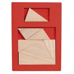 Joc logic IQ puzzle din lemn Extra piesa-4, Fridolin