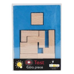 Joc logic IQ puzzle din lemn Extra piesa-5, Fridolin