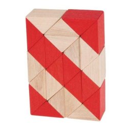 Joc logic IQ 3D Puzzle Sarpe natur-rosu, Fridolin