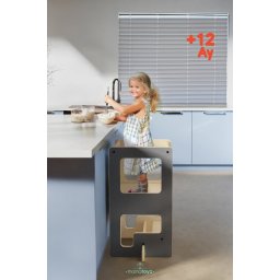 Turn de invatare multifunctional Kule Flip, Gri, MamaToyz