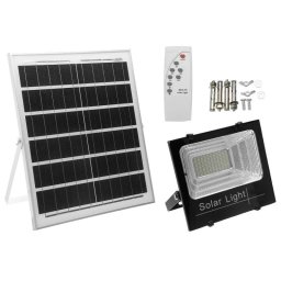 Kit Solar, Proiector Led Cu Telecomanda Si Panou Solar Ip 66, 25w
