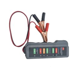 Tester Pentru Baterie Auto, 12 Volt, Lungime Cablu 35 Cm, Negru, 13 Cm