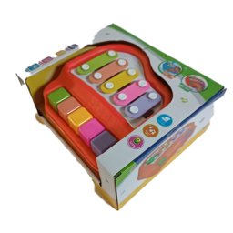 Pian Si Xilofon, Sunete, 2 Bete, 19 Cm, Multicolor