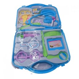 Trusa Medicala De Jucarie Pentru Copii, 11 Piese, Valiza Depozitare, 37 Cm, Albastru