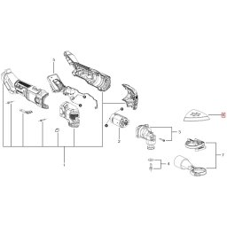 SKIL 2823580002, Kit placa de baza pentru unealta multifunctionala 3620