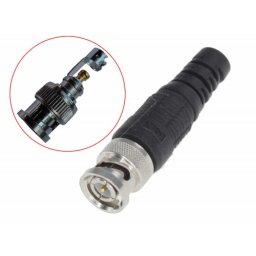 Set 8 conectori BNC pe fir, mufa tata, camere supraveghere video, pentru cablu coaxial