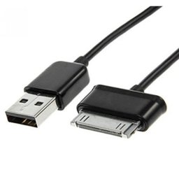 Cablu date / incarcare 2A, compatibil Samsung Galaxy Tab, 1m, usb 2.0 tata la 30 pini, negru