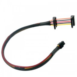 Cablu adaptor dual sata, Active, compatibil Dell Vostro/ Inspiron: 3250, 3252, 3268, 3650, 3653, 3655, 3660, V3668, mini 6 pini atx la 2x sata cd, dvd, hard disk, ssd, 40cm