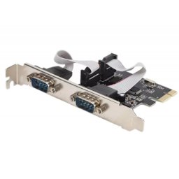 Placa PCI-Express 1.0 adaptor la 2 x Port Serial 9 pin RS232, pci-e la 9pin rs 232