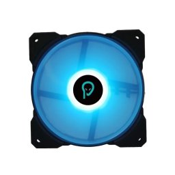 Ventilator Carcasa 12V, 120mm, 4 fire, mufa 4 pini pwm, 2000RPM, silent, iluminat albastru, Spacer